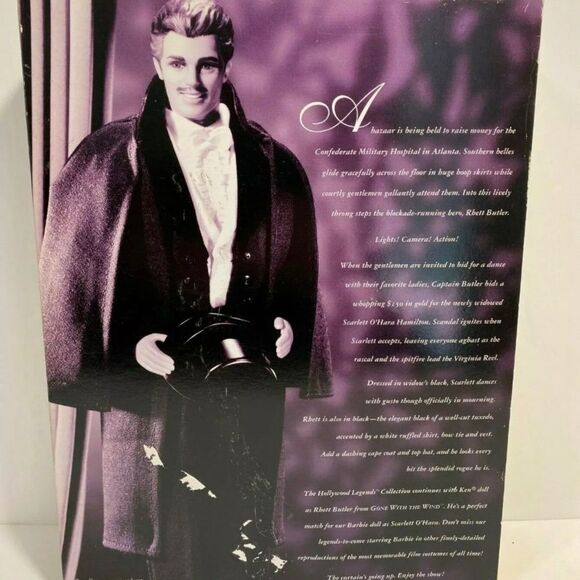 Mattel Hollywood Legends Collection Gone With The Wind Ken Doll as Rhett Butler - Picture 7 of 7